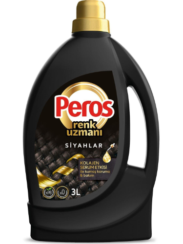 Peros Sıvı Çamaşır Deterjanı Siyahlar 3 Lt