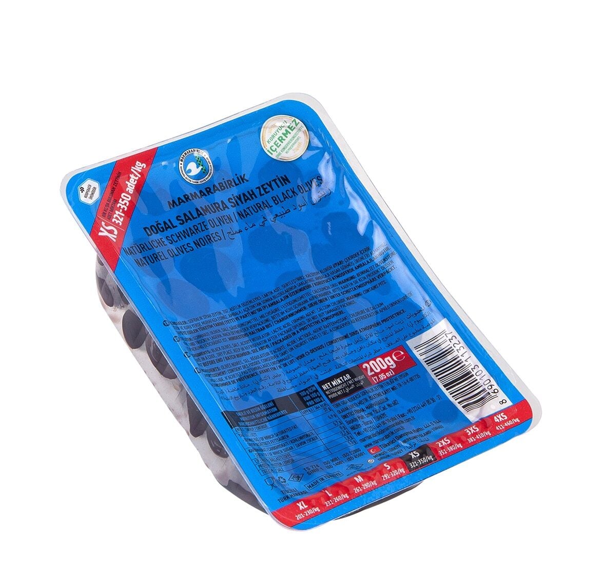 Marmara Birlik Ekstra Siyah Zeytin Vakumlu 200gr