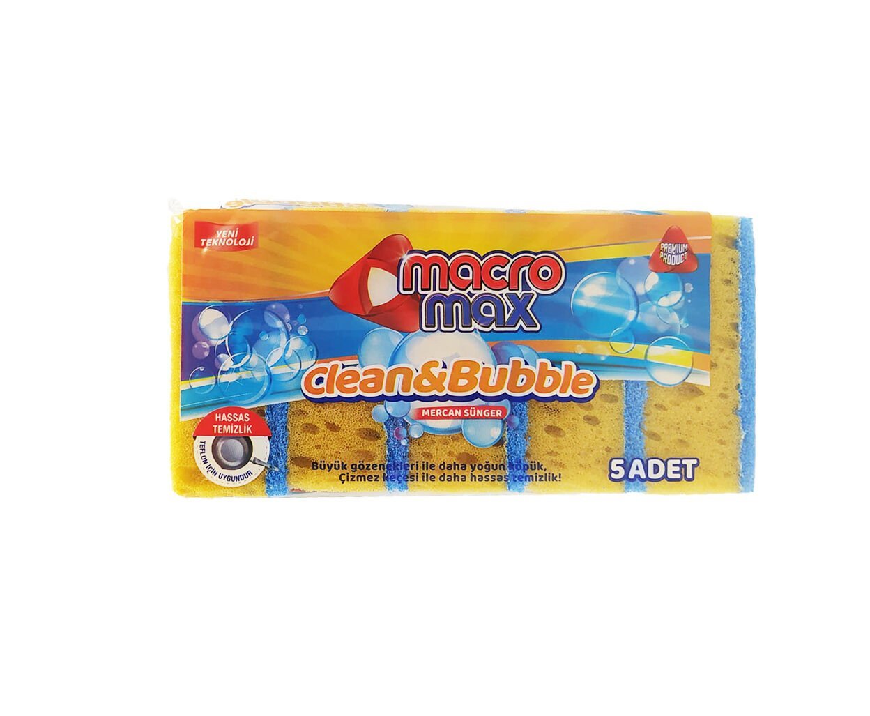 Macromax Bubble Mercan Sünger 5 li