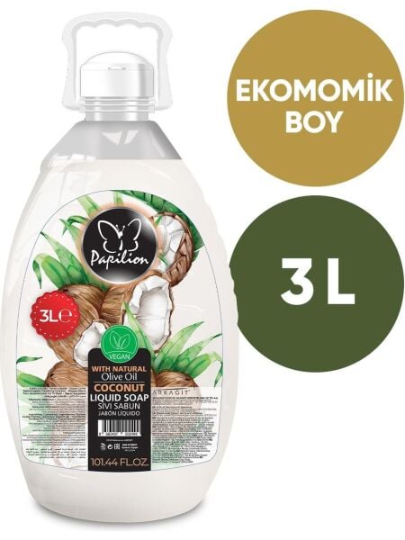 Papilion Sıvı Sabun Hindistan Cevizi 3lt