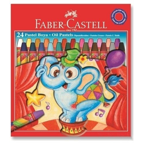 Faber-Castell Karton Kutu Pastel Boya 24 Renk