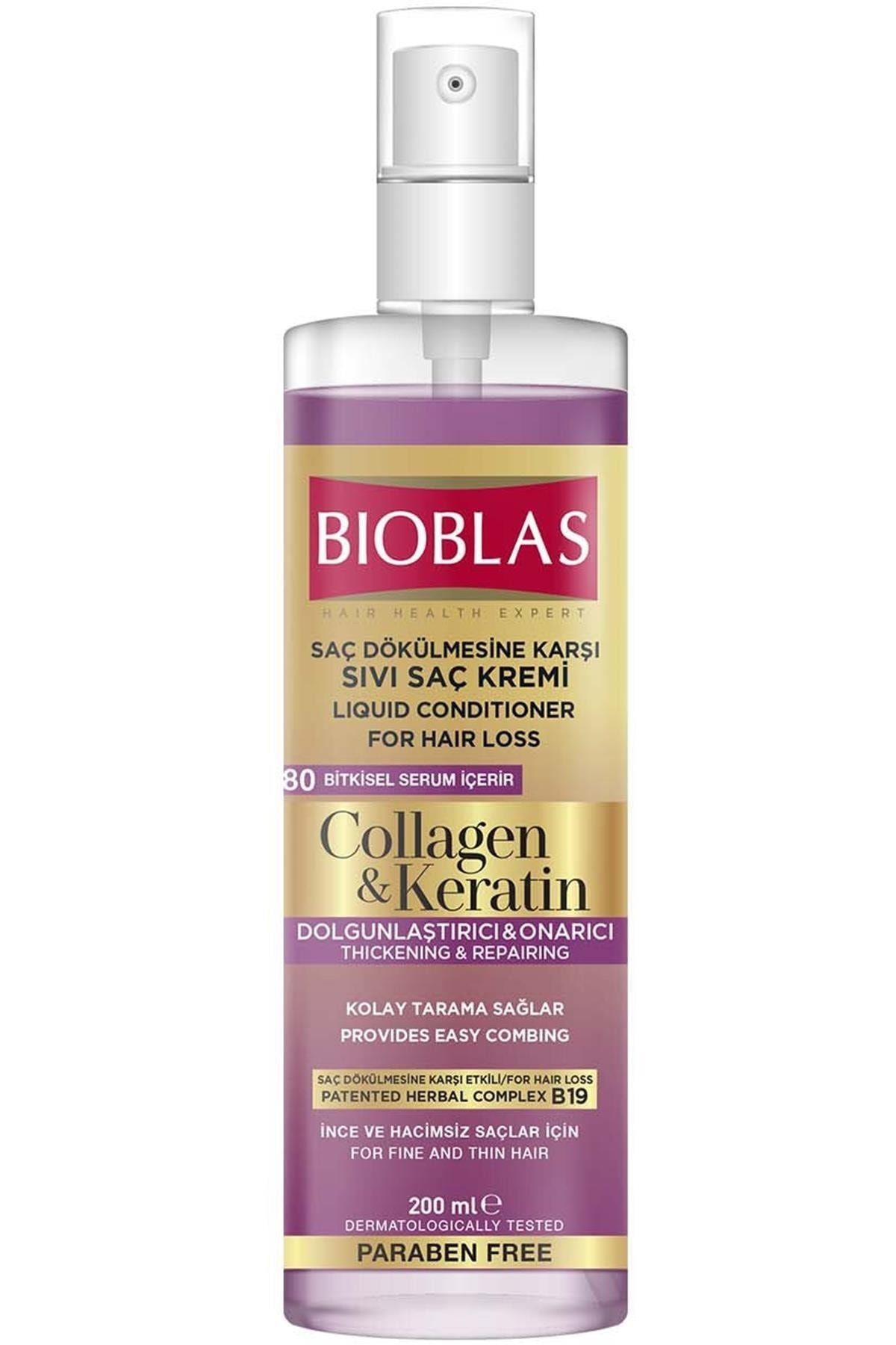 Bioblas Sıvı Saç Kremi Kolajen Keratin 200ml