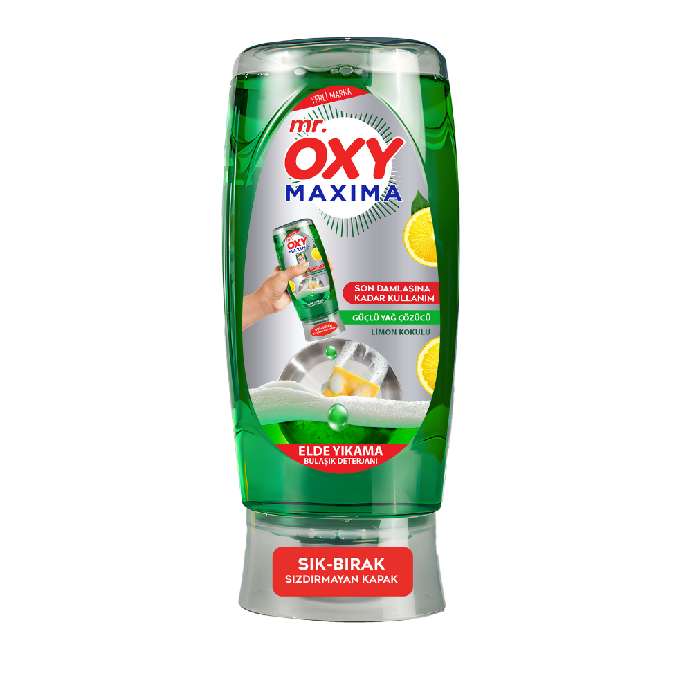 Mr Oxy Maxima Bulaşık Deterjanı Sarı Limon 650ml