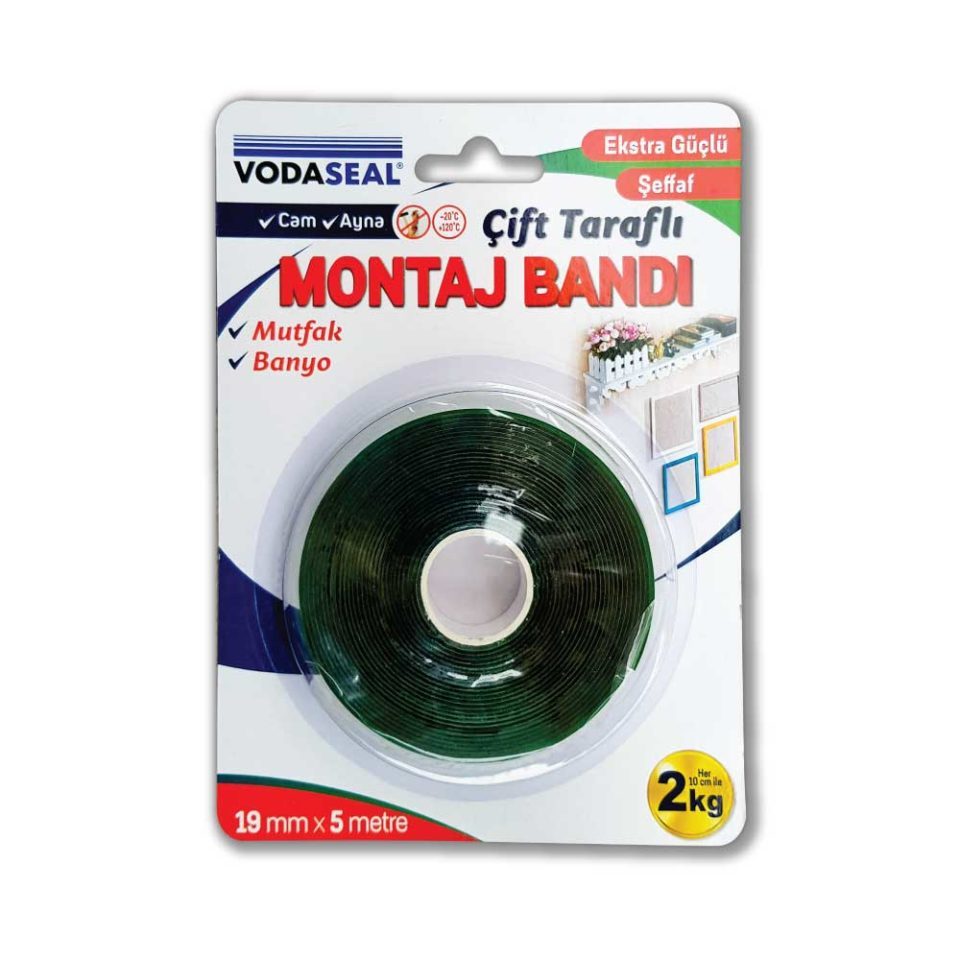 Vodaseal Şeffaf VHB Bandı 19mmx5mt