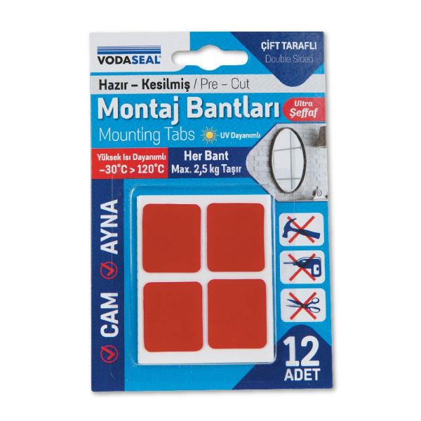 Vodaseal Ebatlı Montaj Bandı Şeffaf