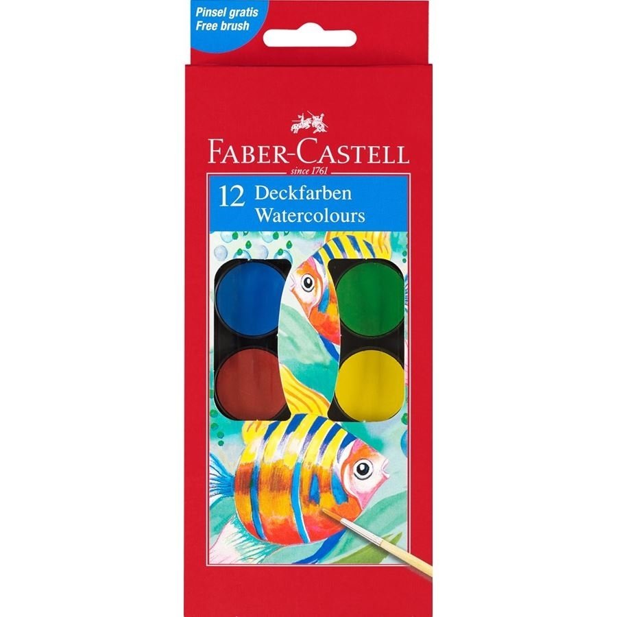 Faber-Castell Küçük Sulu Boya 12 Renk