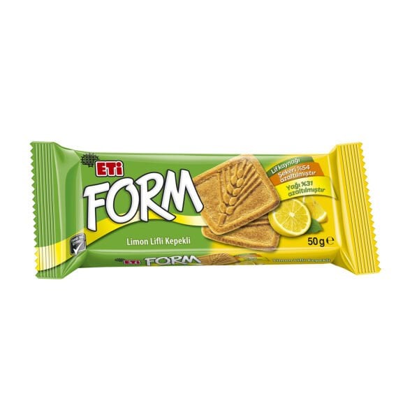 Eti Form Limon Lifli Kepekli Bisküvi 50g