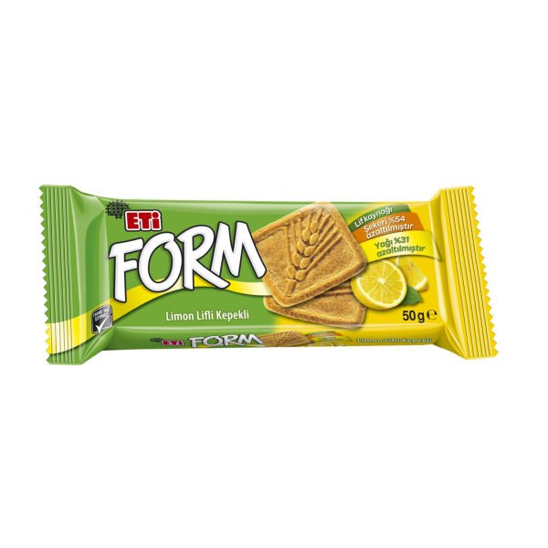 Eti Form Limon Lifli Kepekli Bisküvi 50g