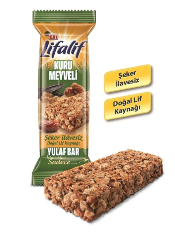 Eti Lifalif Kuru Meyveli Yulaf Bar 35g