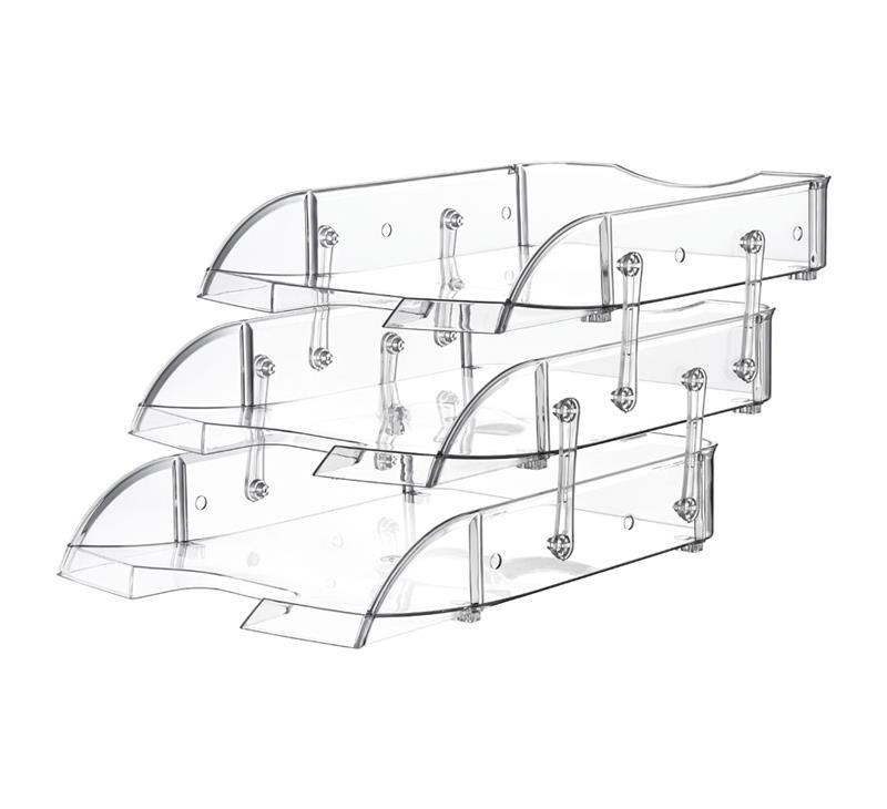 Temat Hareketli Evrak Rafı Şeffaf 3lü 43841