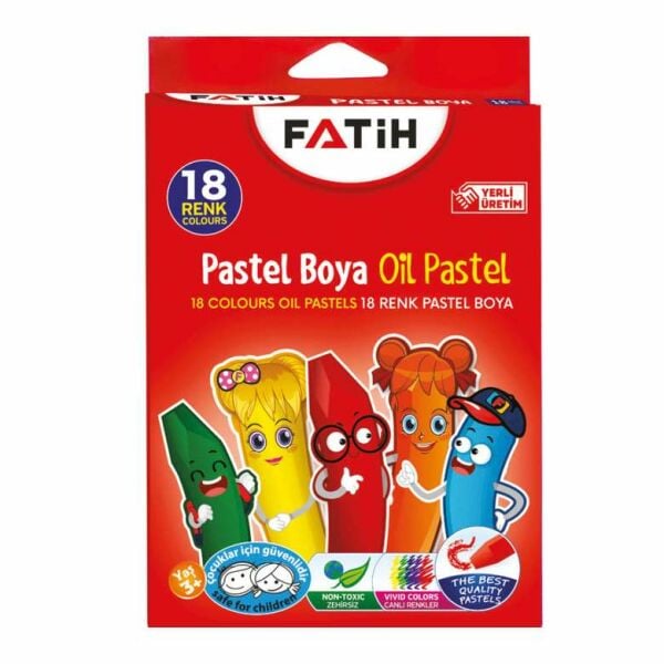 Fatih Pastel Boya 18 Renk Karton Kutu FA50330