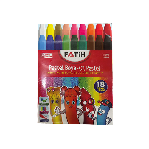 Fatih Pastel Boya 18 Renk Karton Kutu FA50330