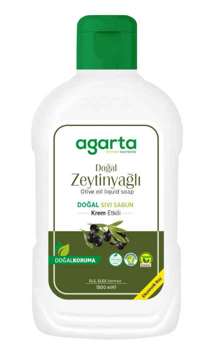 Agarta Doğal Sıvı Sabun Zeytinyağlı 1500 ml