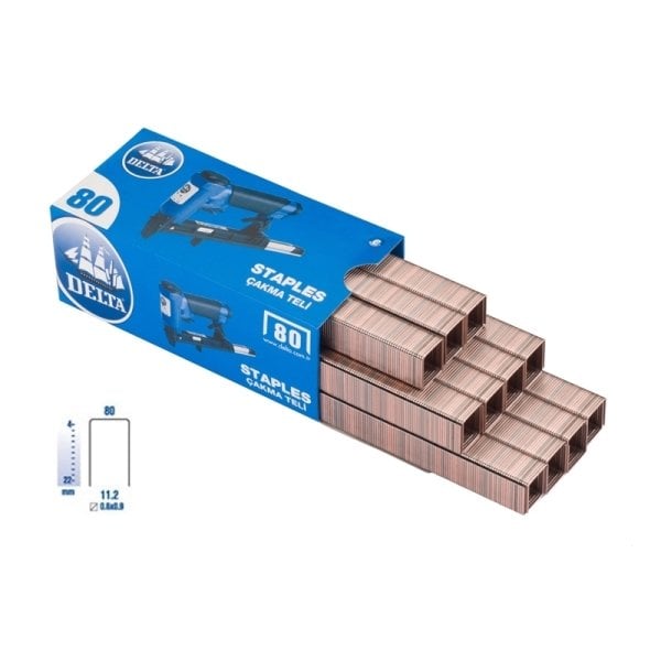 Delta Havalı Çakma Teli 80 / 10 Paket=4000 Adet