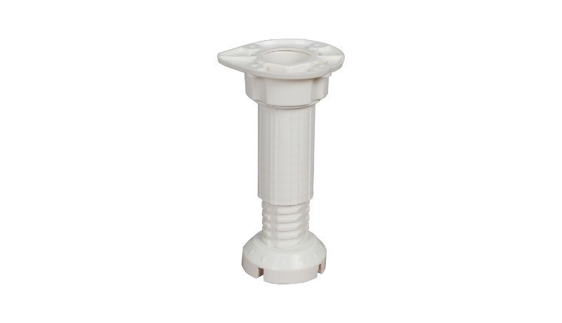 Baza Ayağı Plastik 10-15mm Ayarlı Beyaz