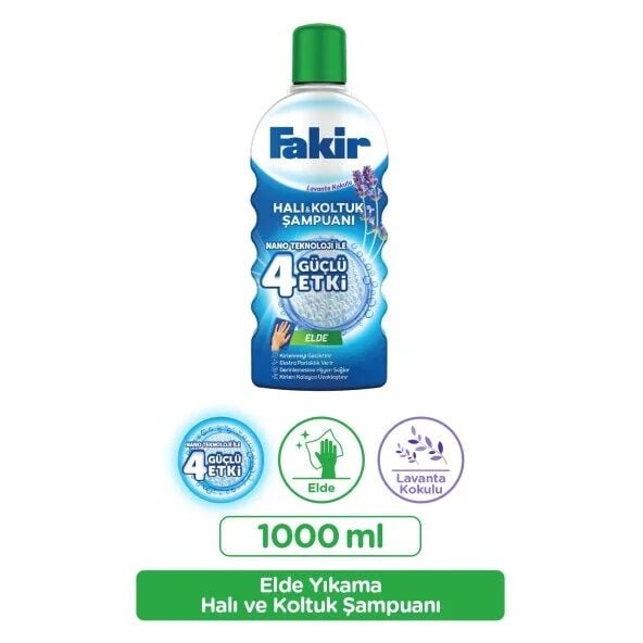 Fakir Halı Şampuanı Elde Lavanta Nano 1000ml