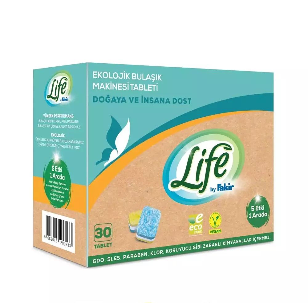 Fakir Life Ekolojik Bulaşık Mak. Tablet 30lu