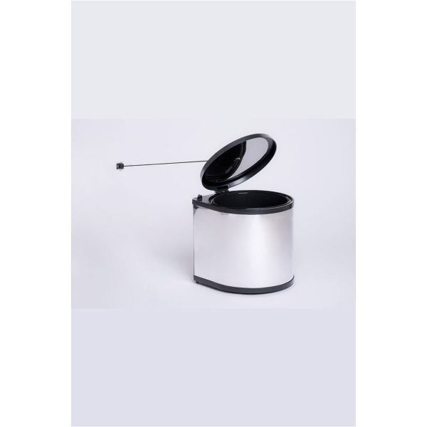 Afeks Paslanmaz Kapağa Monte Çöp Kovası 11 Litre