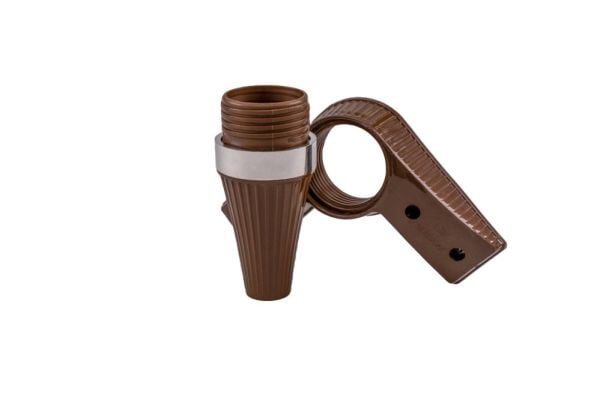 Liz Plastik Line Ayak Ceviz Krom 140mm