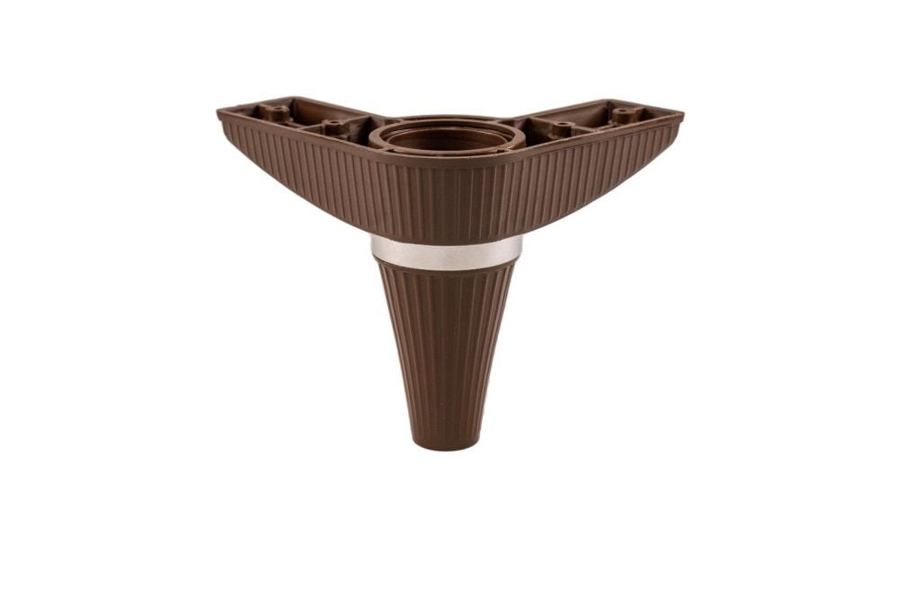 Liz Plastik Line Ayak Ceviz Krom 140mm