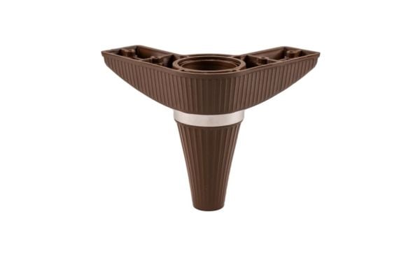 Liz Plastik Line Ayak Ceviz Krom 140mm