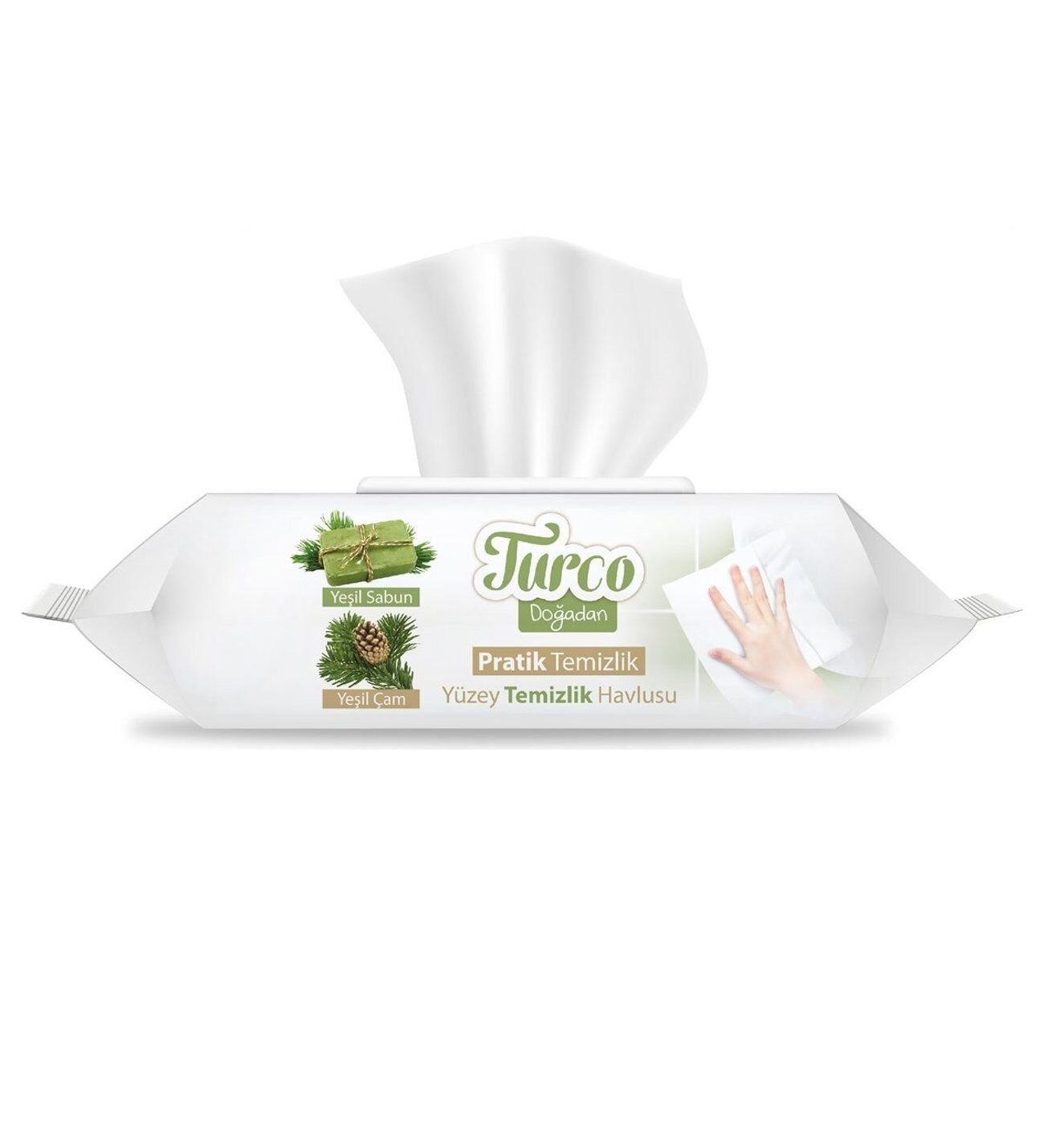 Baby Turco Yüzey Temizleyici Havlu Doğa Çam 100lü