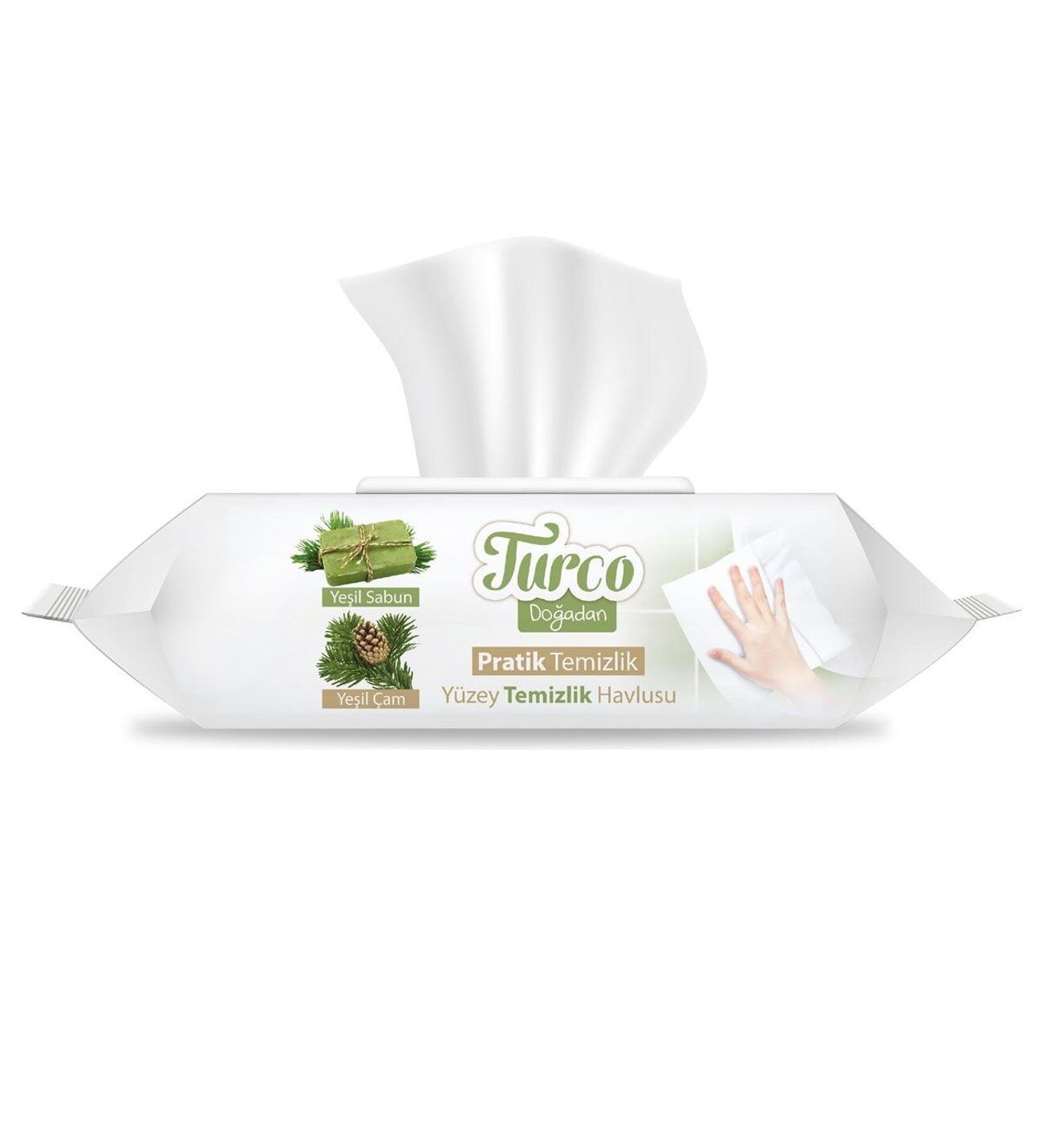 Baby Turco Yüzey Temizleyici Havlu Doğa Çam 100lü
