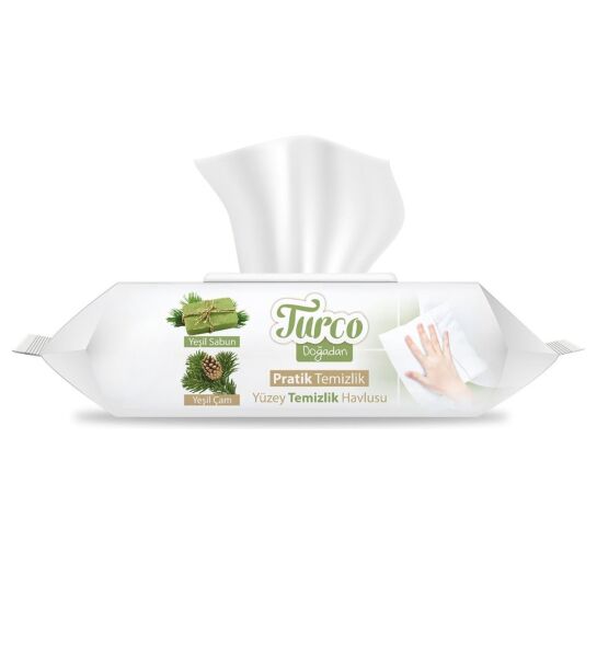Baby Turco Yüzey Temizleyici Havlu Doğa Çam 100lü