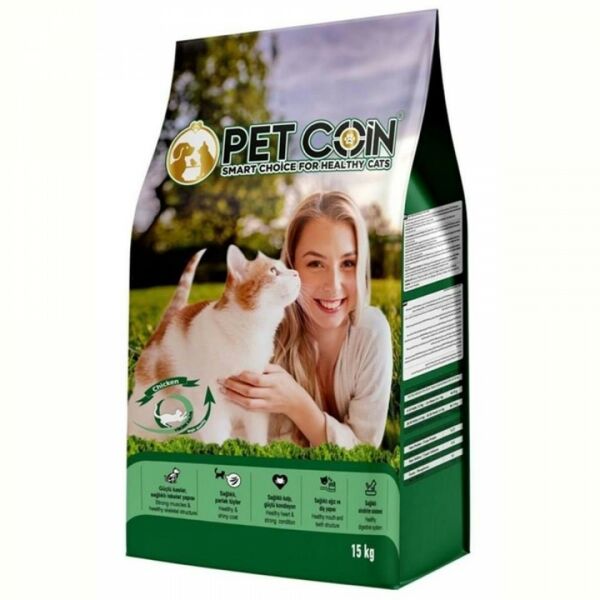 Petcoin Kedi Maması Tavuklu 1.5kg