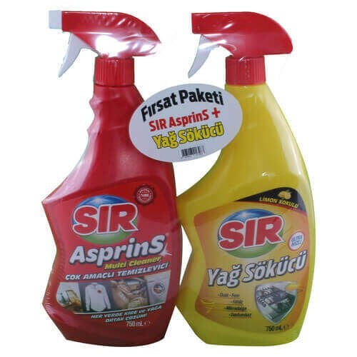 Sır Asprins+Sır Yağ Sökücü Limon 750 ml