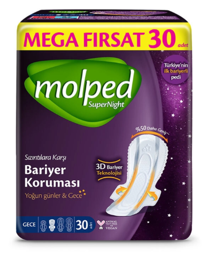 Molped Süpernight Gece 30 lu Mega