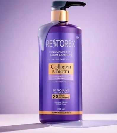 Restorex Kolajen Biotin Şampuan 900 ml