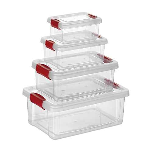 Fresh Çok Amaçlı Dikdörtgen Saklama Kabı 4lü