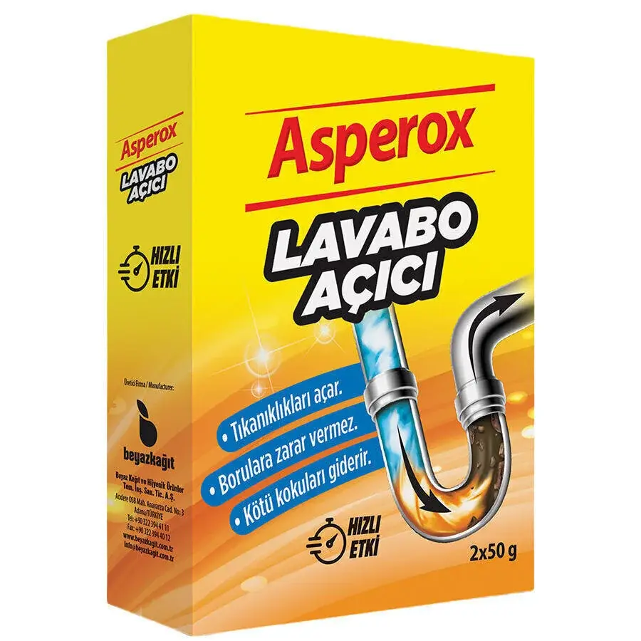 Asperox Granül Lavabo Açıcı 50grx2