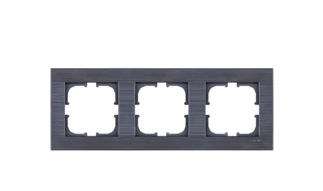 Exen Comfort Manyetik Gri Üçlü Çerçeve