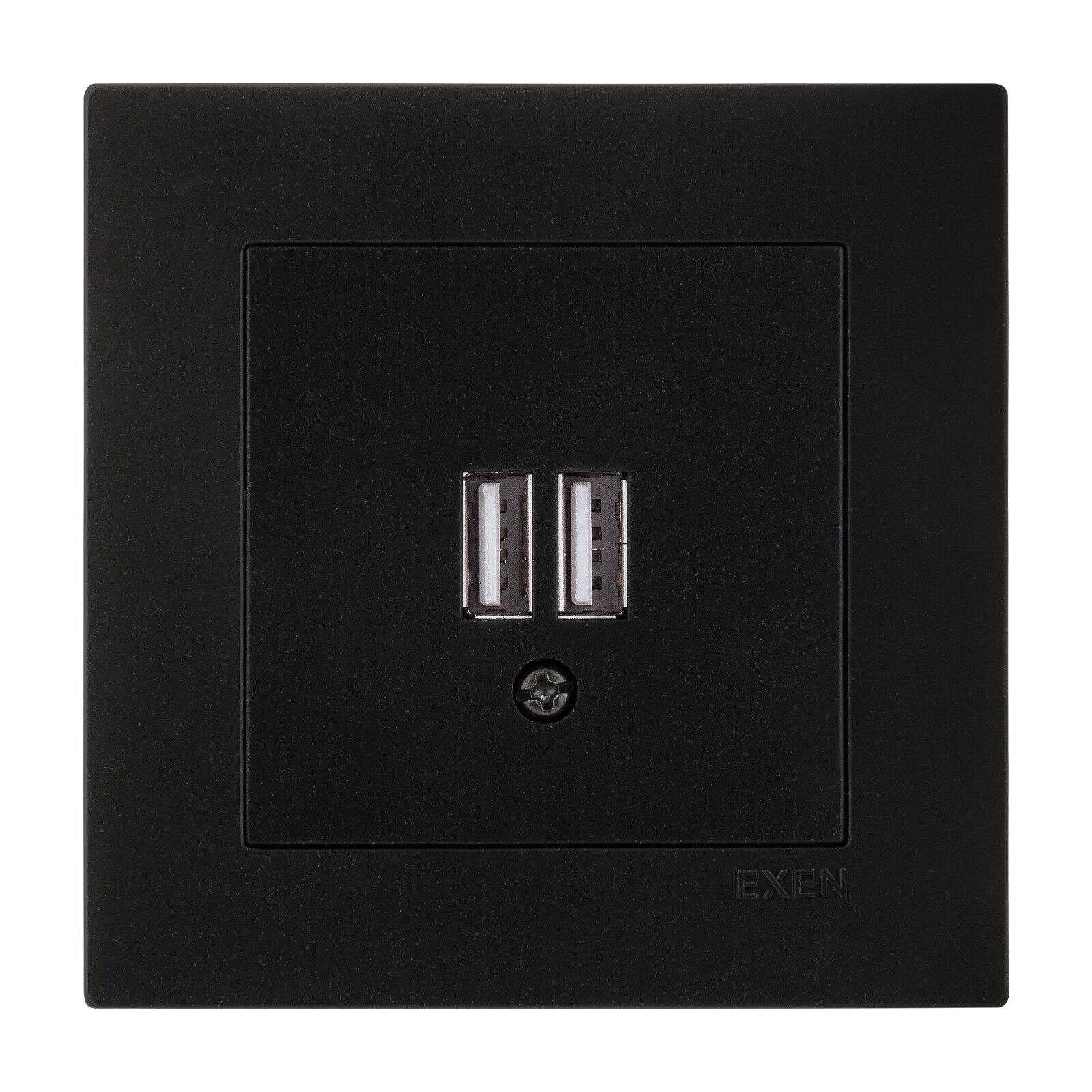 Exen Karell Blisterli Siyah 2x Usb Şarj Prizi