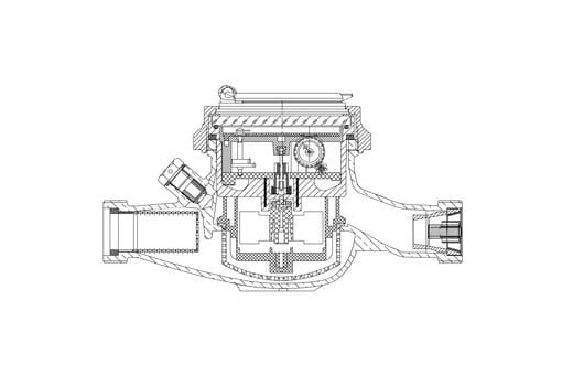 Klepsan Kuru Tip Su Sayacı 3/4 190mm R-100 KVS02K