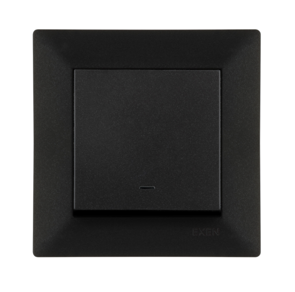 Exen Karell Blisterli Siyah Işıklı Anahtar