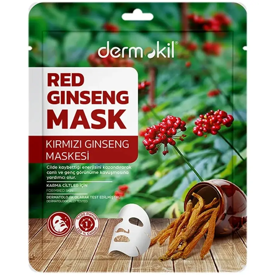 Dermokil Kağıt Maske Kırmızı Ginseng 20gr