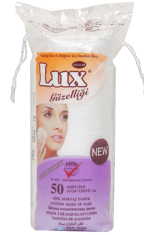Lüx Disk Makyaj Pamuğu 50li