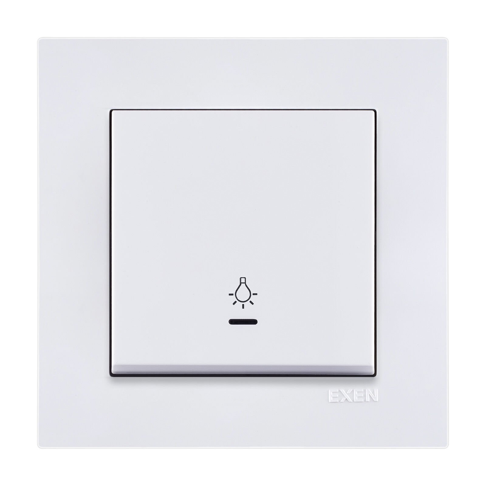 Exen Karell Blisterli Beyaz Işıklı Light Anahtarı