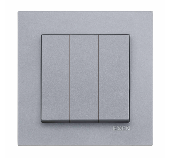 Exen Karell Blisterli Gümüş Üçlü Anahtar