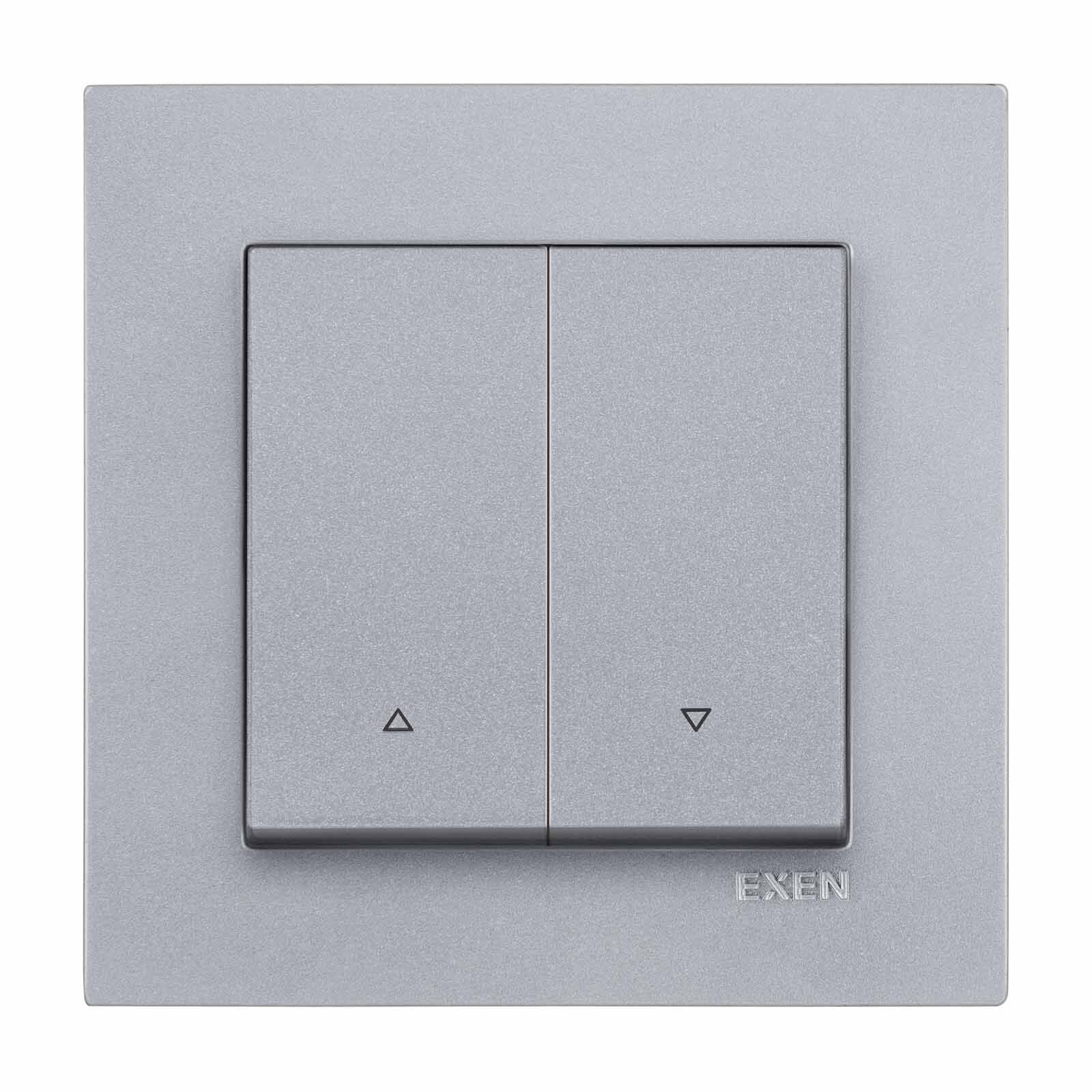 Exen Karell Blisterli Gümüş Jaluzi Kumanda Anahtar