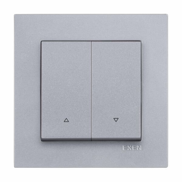 Exen Karell Blisterli Gümüş Jaluzi Kumanda Anahtar