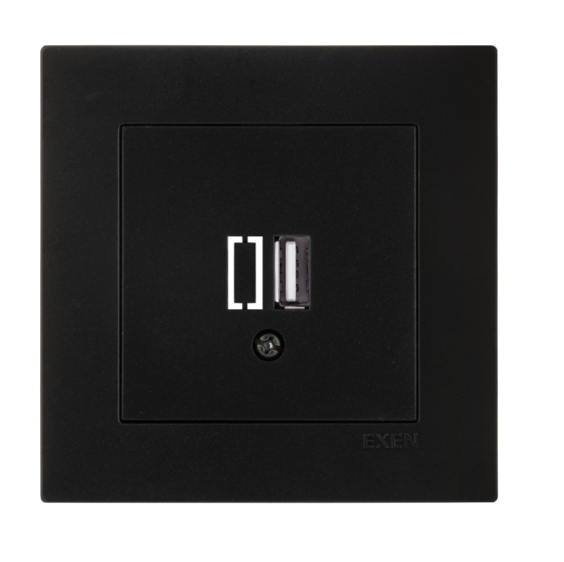 Exen Karell Blisterli Siyah Usb Şarj Prizi