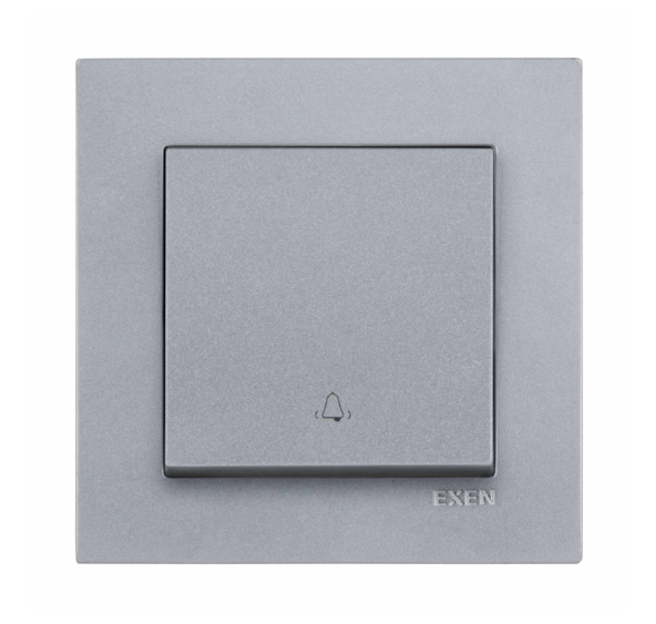 Exen Karell Blisterli Gümüş Kapı Zil Anahtarı