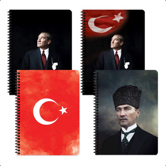 Keskin A4 Çizgili Defter Atatürk Ve Bayrak 80 Yp.